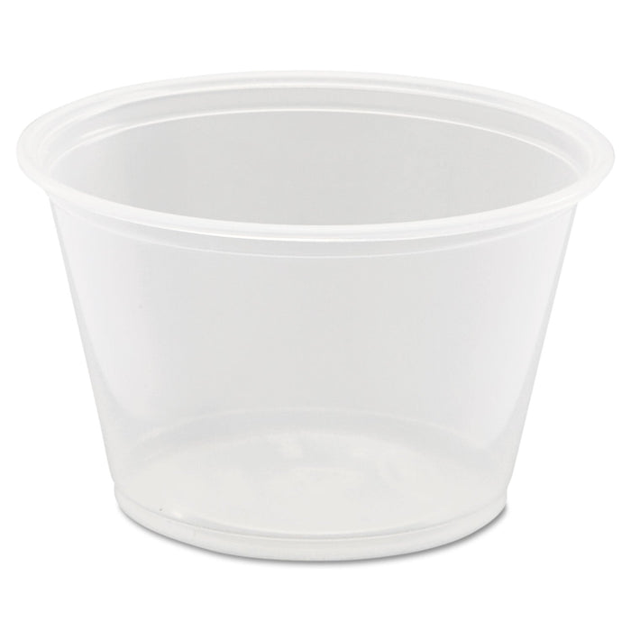 Dart Conex Complements Portion/Medicine Cups, 4 oz, Clear, 125/Bag, 20 Bags/Carton