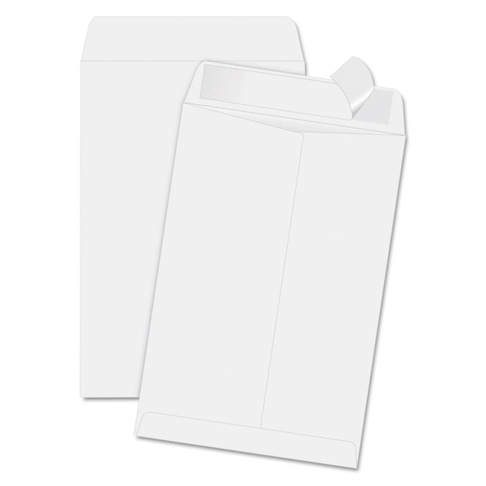 Quality Park Redi-Strip Catalog Envelope, #1 3/4, Cheese Blade Flap, Redi-Strip Adhesive Closure, 6.5 x 9.5, White, 100/Box