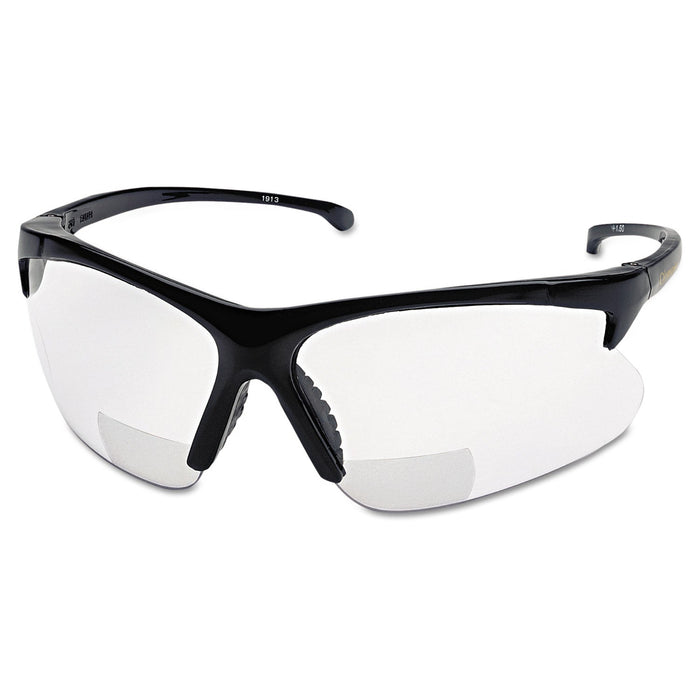 Smith & Wesson V60 30-06 RX Safety Readers, Black Frame, Clear Lens, 2.5 Diopter