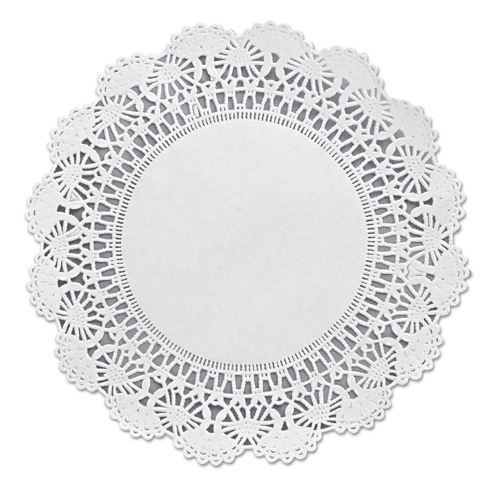Hoffmaster Cambridge Lace Doilies, Round, 8", White, 1,000/Carton
