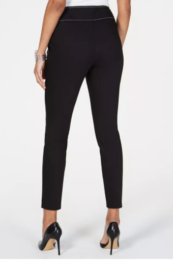 I.N.C. Contrast-Stitch Skinny Pants, Size 0 by Vanessa Jane