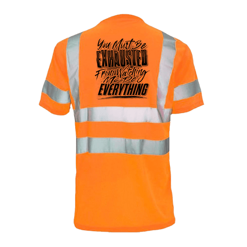 Exhausted - Reflective Safety T-Shirt by Armed American Supply