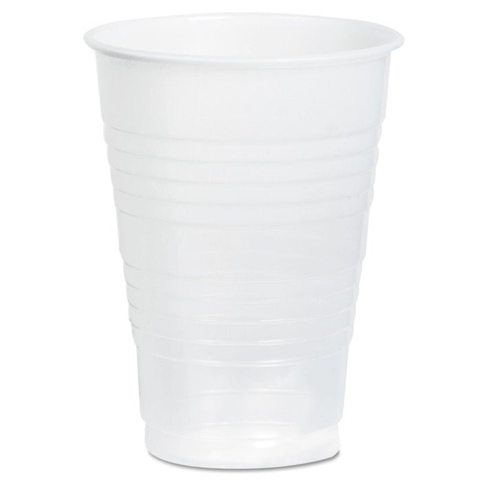 Dart High-Impact Polystyrene Tall Cold Cups, 12 oz, Translucent, 50/Pack