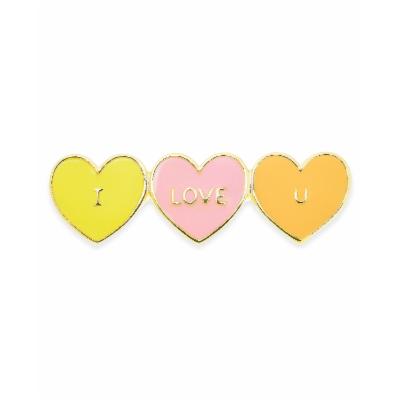 Holiday Lane Gold-Tone and Enamel I Love You Pin by Vanessa Jane