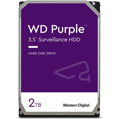 WD Purple 2TB Surveillance Hard Drive 5400 RPM SATA III 3.5 Inch