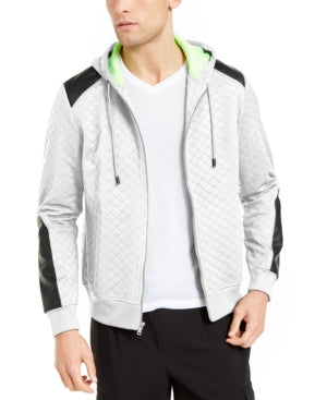 International Concepts Mens Quilted Hooded Jacket by Vanessa Jane
