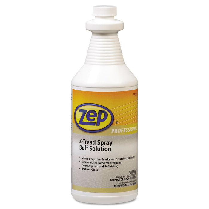 Zep Professional Z-Tread Buff-Solution Spray, Neutral, 1 qt Bottle