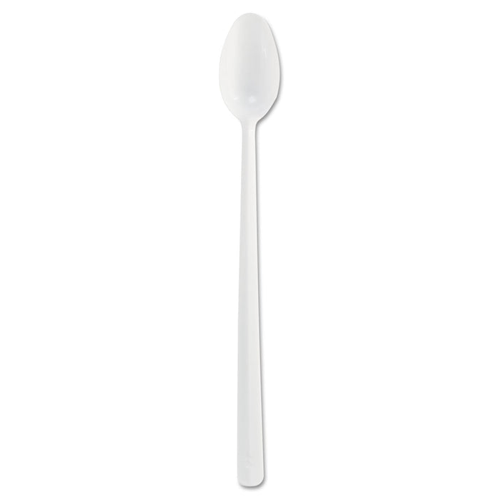Dart Bonus Polypropylene Utensils, 8", Spoon, White, 1000/Carton