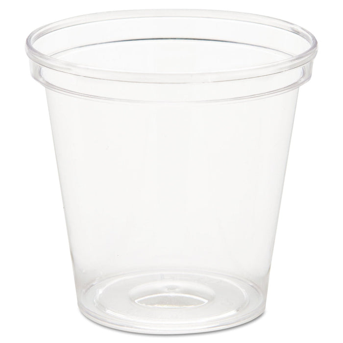 WNA Comet Plastic Portion/Shot Glass, 1 oz, Clear, 50/Pack, 50 Packs/Carton