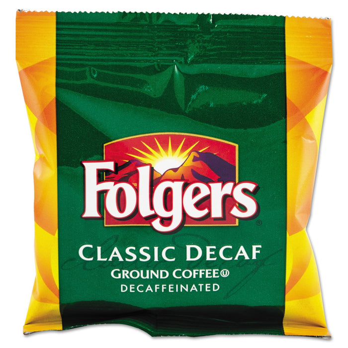 Folgers Ground Coffee, Fraction Pack, Classic Roast Decaf, 1.5oz, 42/Carton