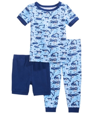 Max and Olivia Boys 3-Pc. Printed Pajama Set, Size 24Months by Vanessa Jane