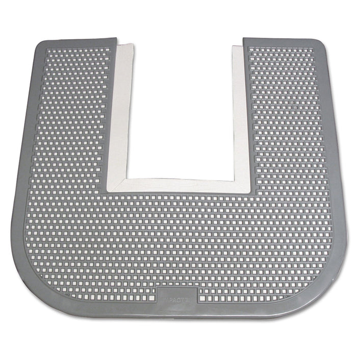 Impact Disposable Toilet Floor Mat, Nonslip, Orchard Zing Scent, 23 x 21-5/8, Gray, 6/Carton