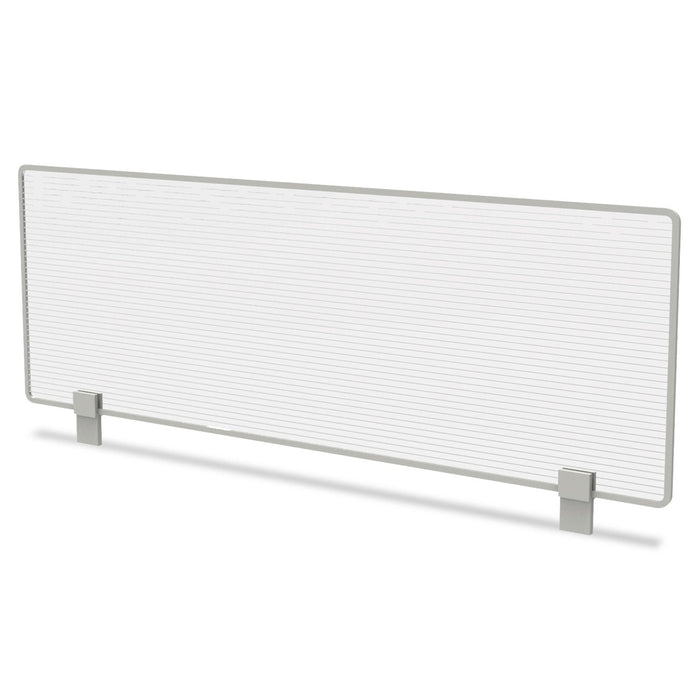 Linea Italia Trento Line Dividing Panel, Polycarbonate, 47.13w x 1.75d x 15.5h, Translucent
