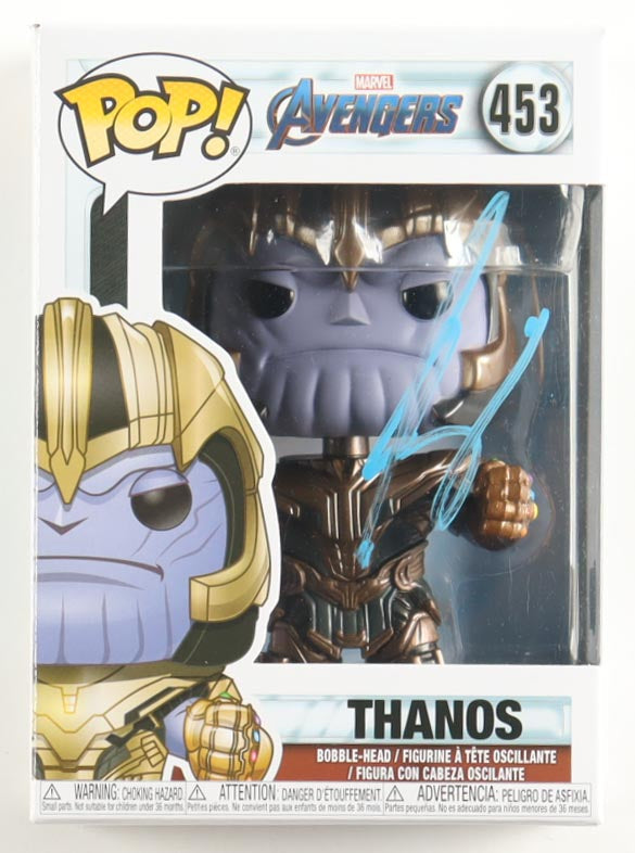 Josh Brolin Signed "Avengers" #453 Thanos Bobble-Head Funko Pop! Vinyl Figure (Beckett) Thanos by Price Is Right Miami