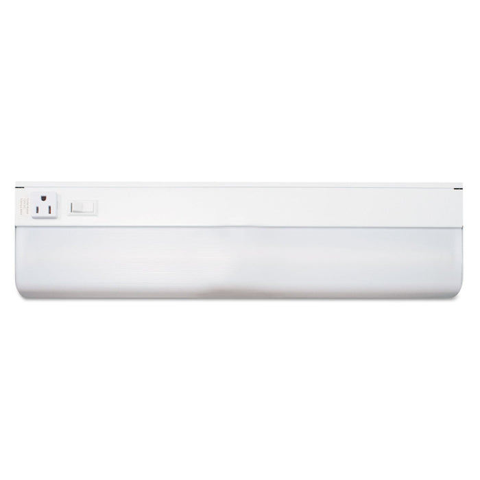 Ledu Under-Cabinet Fluorescent Fixture, Steel, 18.25"w x 4"d x 1.63"h, White