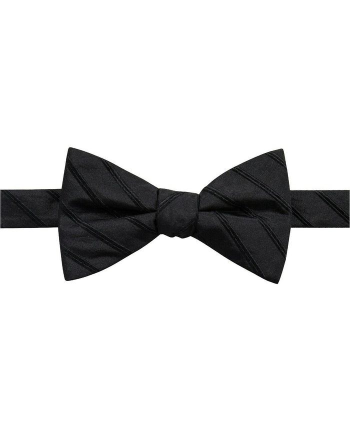 Ryan Seacrest Distinction Mens Bow Tie Odell Striped Pre-Tied by Vanessa Jane