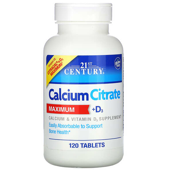 21st Century Calcium Citrate / Vitamin D 315 Mg -250U Tablets 120Ct by Pasteur Pharmacy