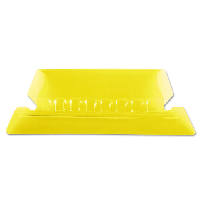 Pendaflex Transparent Colored Tabs For Hanging File Folders, 1/5-Cut, Yellow, 2" Wide, 25/Pack