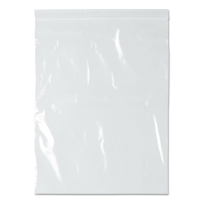 BagCo Zippit Resealable Bags, 2 mil, 10" x 13", Clear, 1,000/Carton