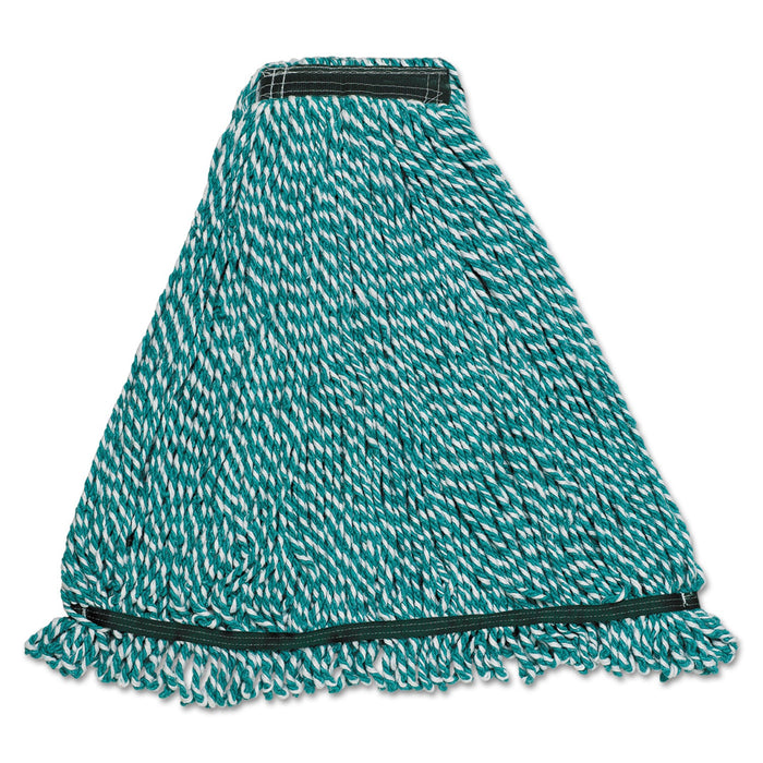 Rubbermaid Web Foot String Mop Heads, Microfiber, Green, Medium, 1-in. Green Headband