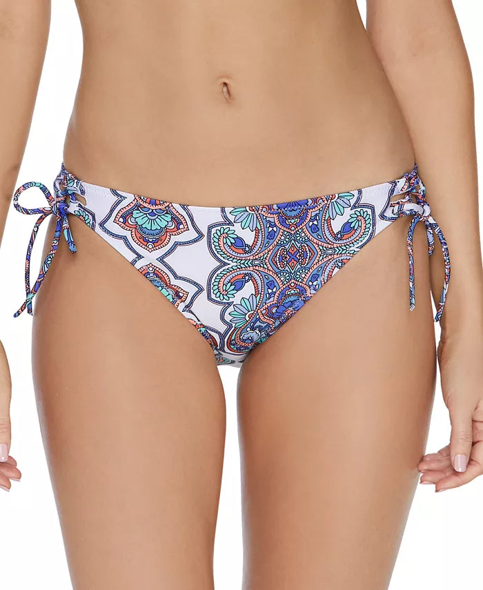 Raisins Juniors Golden Hour Printed Side-Tie Bikini Bottoms by Vanessa Jane