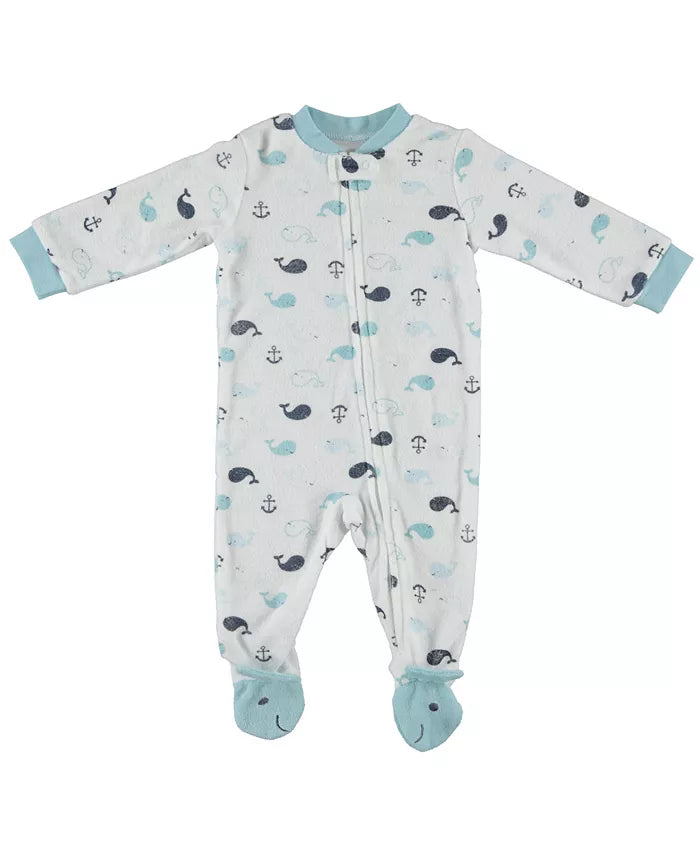 Chickpea Baby Boys French Terry Printed Coverall by Vanessa Jane