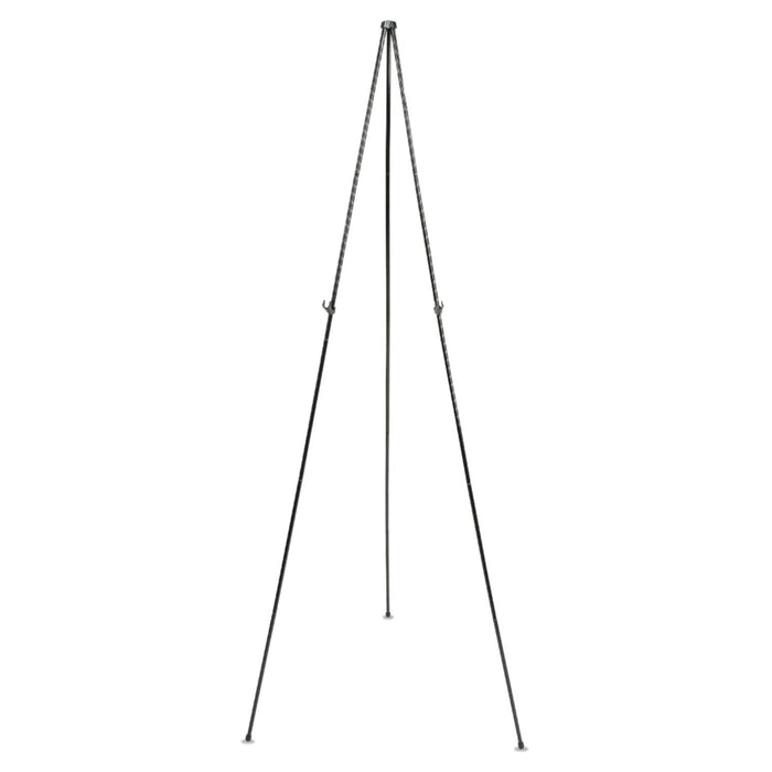 Quartet Full Size Instant Easel, 62.38" Maximum Height, Steel, Black