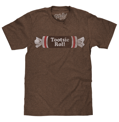 Tootsie Roll Logo T-Shirt - Brown by Tee Luv