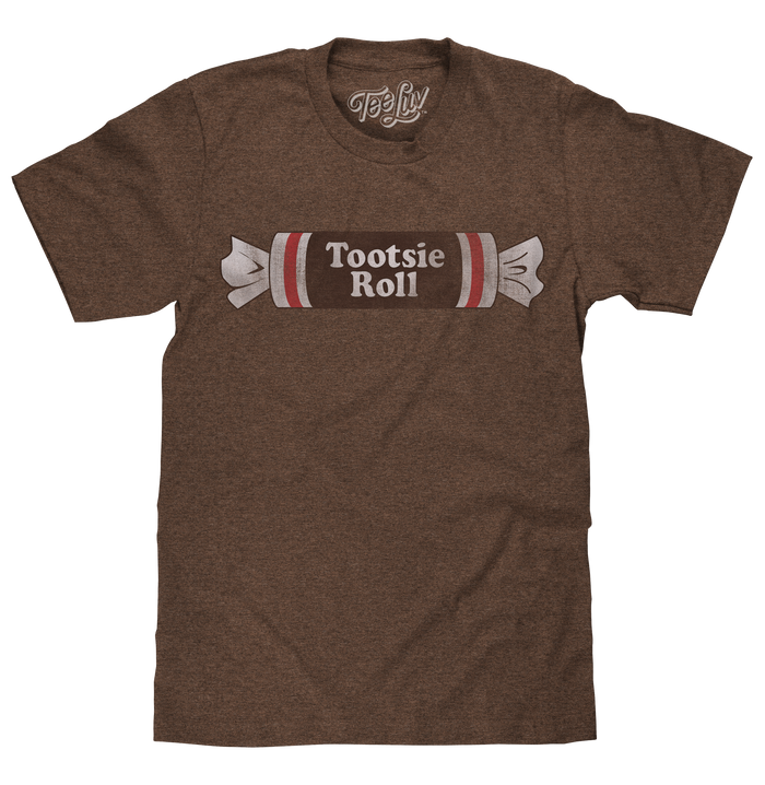 Tootsie Roll Logo T-Shirt - Brown by Tee Luv