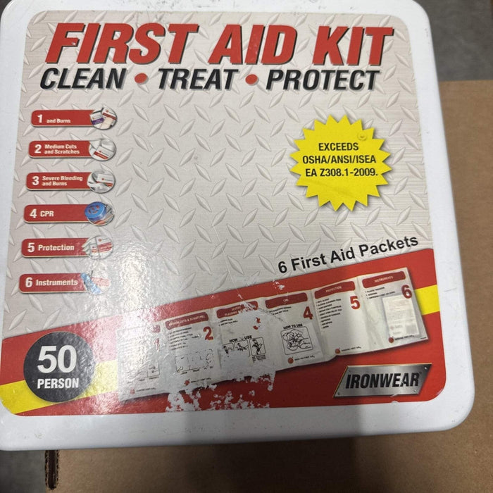 Rapid Care First Aid RC-50MAN-W 50 Person OSHA/ANSI Poly First Aid Kit by Price Is Right Miami