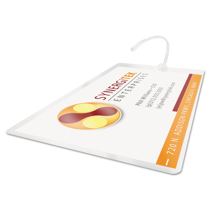 GBC LongLife Thermal Laminating Pouches, 10 mil, 2.5" x 4.25", Gloss Clear, 100/Box