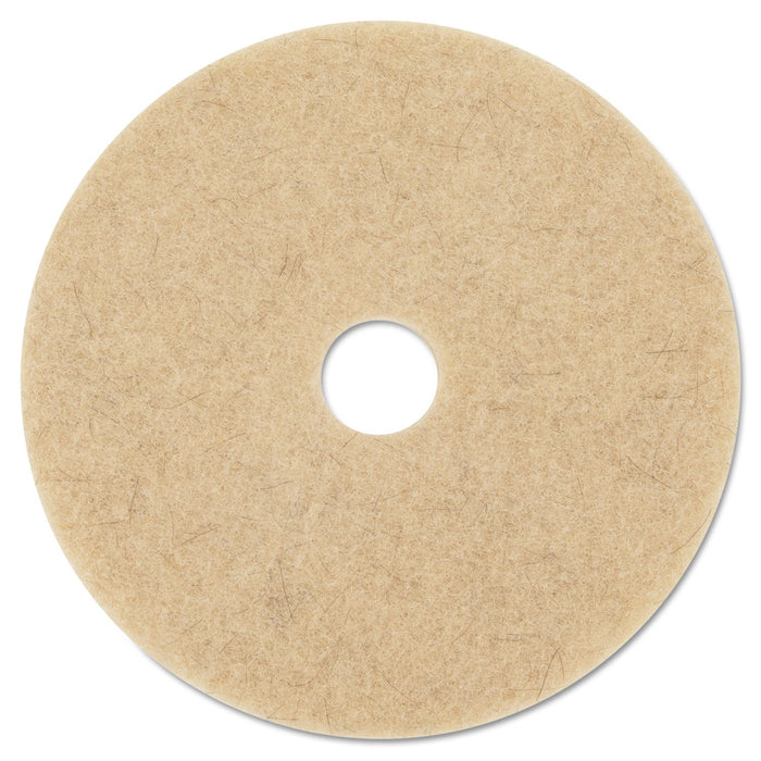 3M Ultra High-Speed Natural Blend Floor Burnishing Pads 3500, 27" Diameter, Tan, 5/Carton
