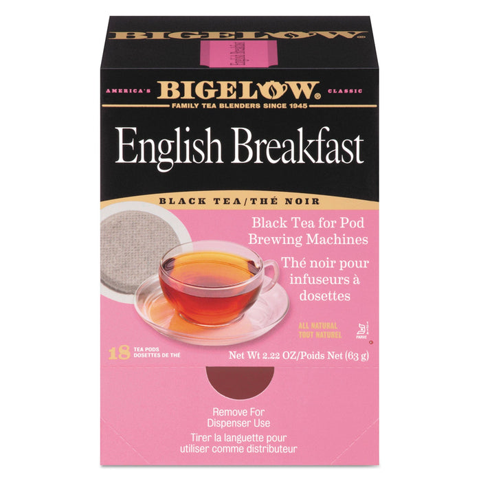 Bigelow English Breakfast Tea Pods, 1.90 oz, 18/Box