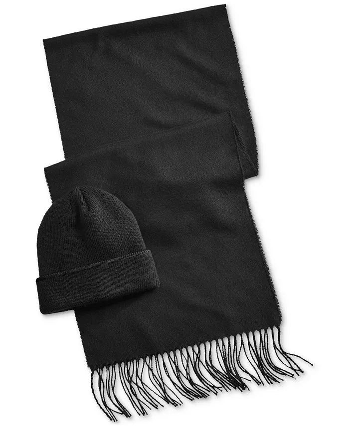 CLUB ROOM Mens Beanie and Scarf Set by Vanessa Jane