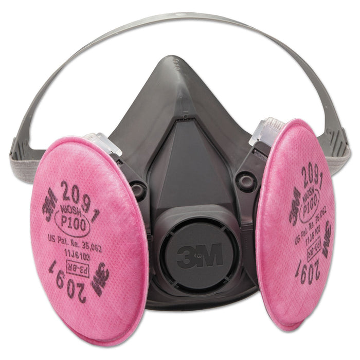 3M Half Facepiece Respirator 6000 Series, Reusable, Medium