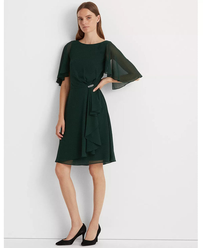 Ralph Lauren Ruffled A-Line Dress, Size 0 by Vanessa Jane