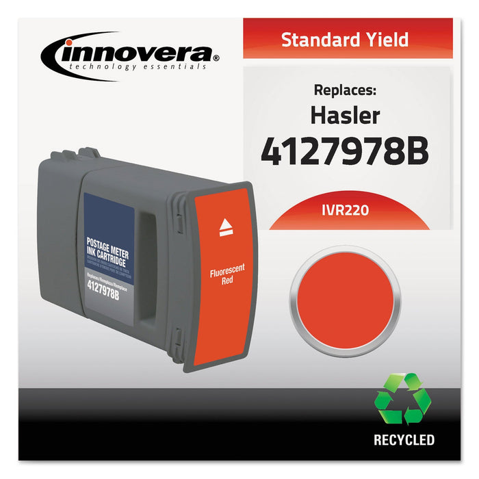Innovera Compatible Red Postage Meter Ink, Replacement for WJ-220 (4127978B)