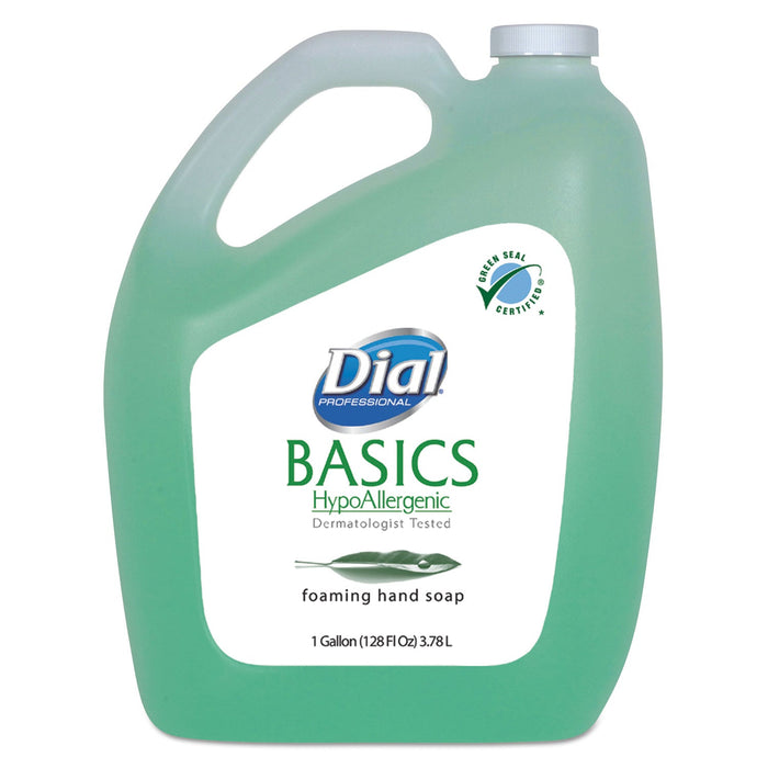 Dial Basics Hypoallergenic Foaming Hand Wash, Honeysuckle, 1 gal