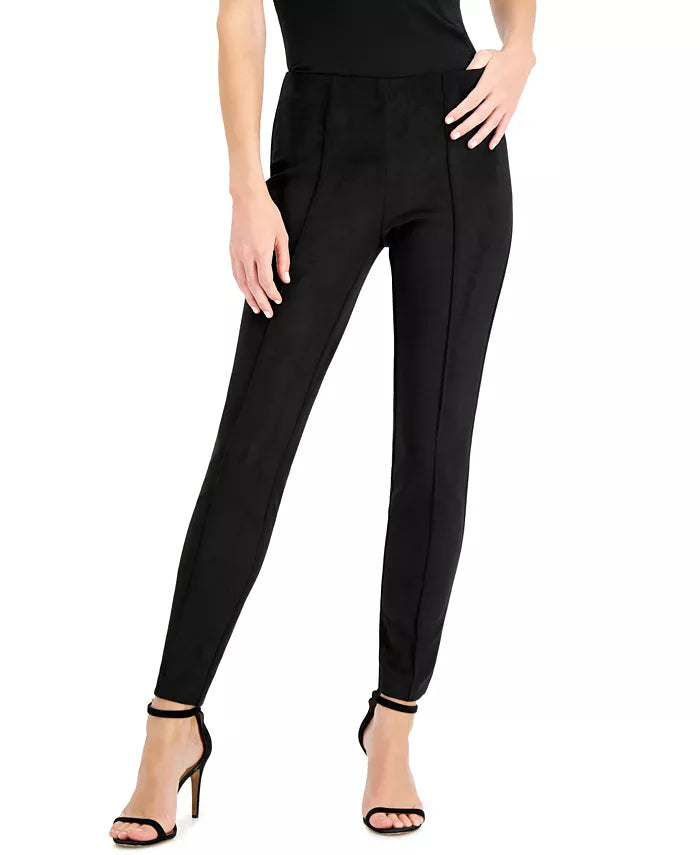 SOCIETY NEW YORK Women's Pintuck Leggings, Black, Size Small by Vanessa Jane