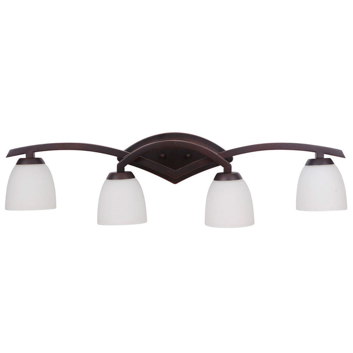 Craftmade 14035OBG4-Wg Viewpoint 4 Light 35 Inch Oil Bronze Gilded Vanity Light by Vanessa Jane