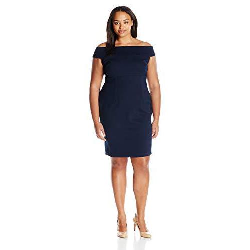 Adrianna Papell Womens Size Off Shoulder Fitted Dress Plus, Size 18W by Vanessa Jane