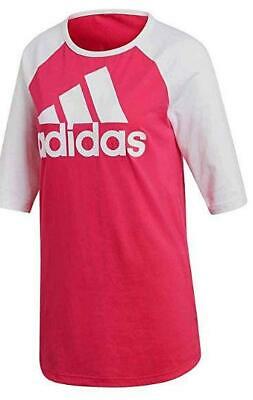 Adidas Women's Cotton 3/4-Sleeve Baseball T-Shirt, Size Smal by Vanessa Jane
