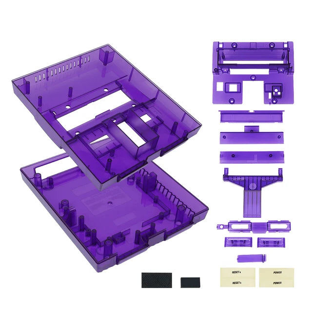 Super Nintendo Replace Console Shell Housing SNES Translucent Purple by VintageVideoGameStore