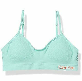 Calvin Klein Girls Soft Crop Bra Floral Logo Beach by Vanessa Jane