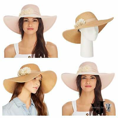 August Hat Company New Directions Natural Floppy Hat UPF 50+ One Size by Vanessa Jane