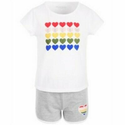 Ideology Little Girls 2-Pc. Graphic T-Shirt and Short Set by Vanessa Jane