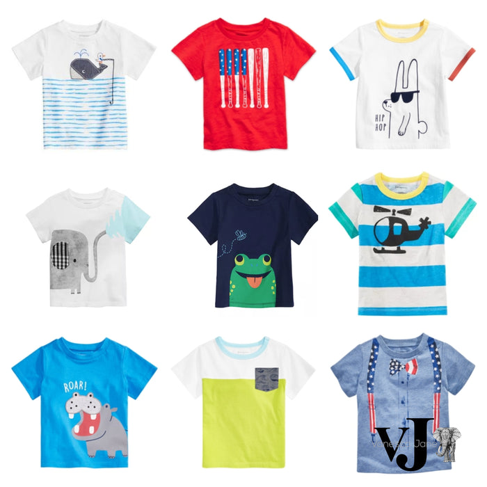 First Impressions Baby Boys Graphic Print T-Shirt by Vanessa Jane