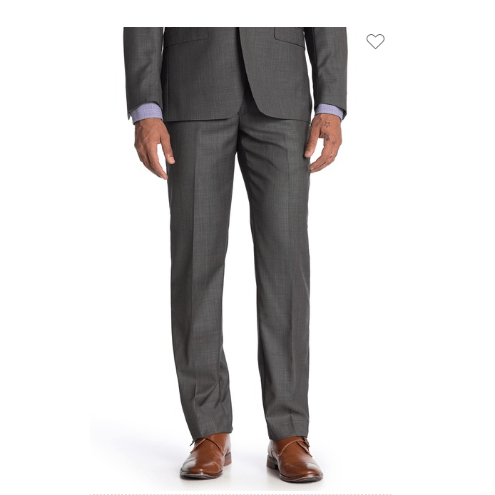 Calvin Klein Neat Charcoal Slim Fit Separate Pants, 35W by Vanessa Jane