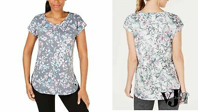 Ideology Womens Floral-Print T-Shirt by Vanessa Jane