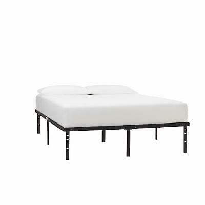 By Unbranded Black Metal Queen Bed Frame With Steel Slats (60 in W. X 14 in H.) by Vanessa Jane